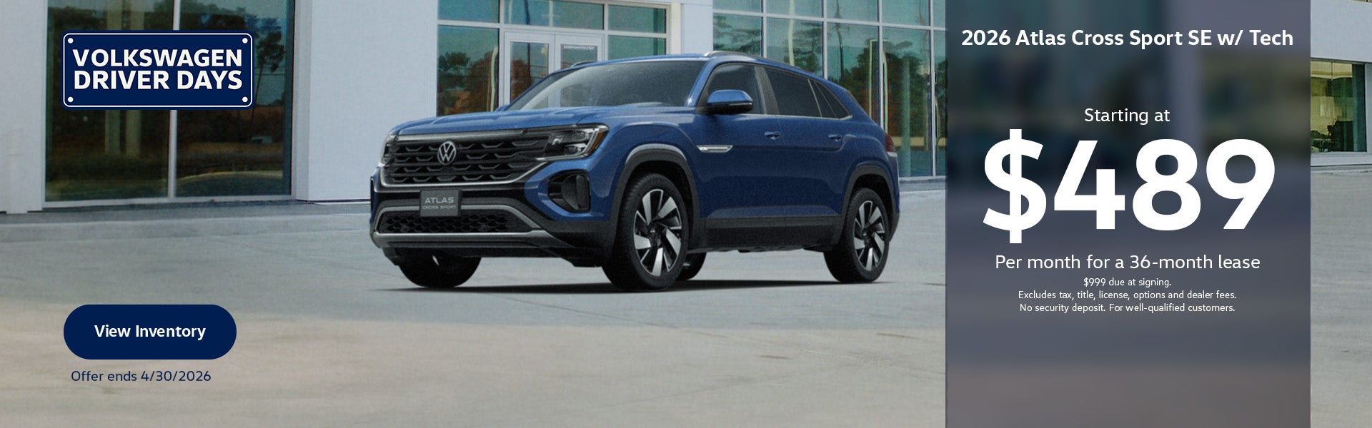 2026 Atlas Cross Sport SE w/ Tech