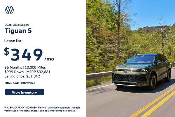 2026 Tiguan Lease