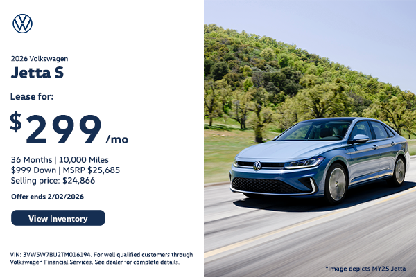 2026 Jetta S Lease
